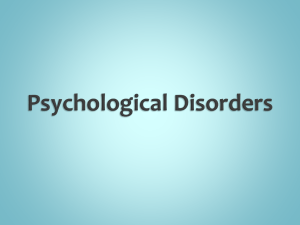 Psychological Disorders