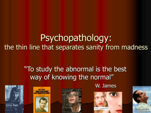 Psychopathology - HomePage Server for UT Psychology