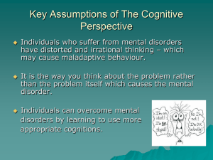 Cognitive Treatments (Ao1 & Ao2)