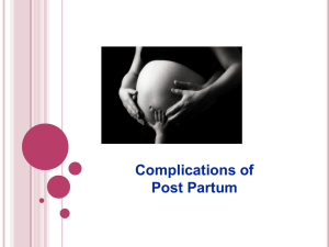 Postpartum Hemorrhage