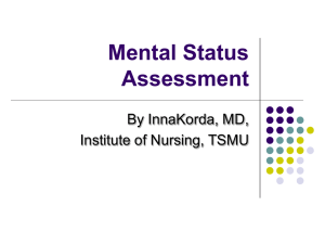 Mental Status Assessment