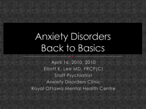 Anxiety Disorders 2010
