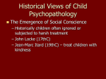 Issues in child psychopathology