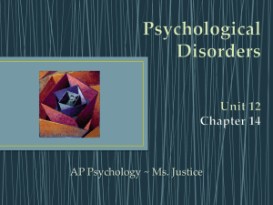 psychological disorders - Bremerton School District
