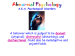 AKA Psychological Disorders