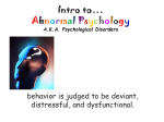 Abnormal Psychology