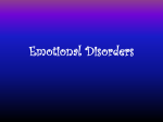 Emotional Disorders - Cherokee County Schools
