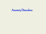 Anxiety Disorders