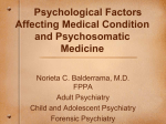 Psychological Factors Affecting Medical Condition and