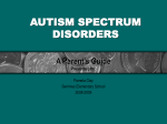 AUTISM SPECTRUM DISORDERS