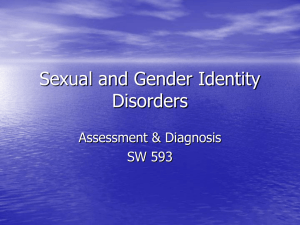 Sexual and Gender Identity Disorders
