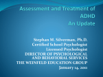 Assessment and Treatment of ADHD An Update