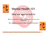 Mental Health 101