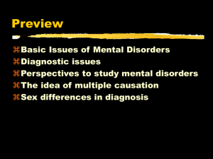 Mental Disorders, Basic Concepts