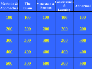 Exam Review Jeopardy