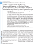 Combat Experiences, Pre-Deployment Training, and Outcome of Exposure Therapy