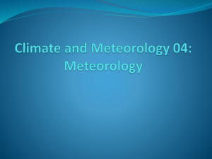 Climate and Meteorology 03: Meteorology