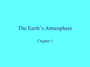 The Earth`s Atmosphere