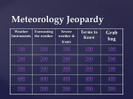 Meteorology Jeopardy Review