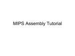 MIPS Assembly Tutorial