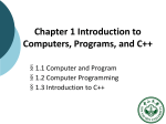 Chapter 1 Introduction to Java