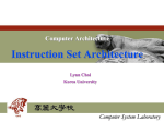 2. Instruction Set Architecture