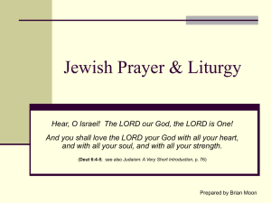 Jewish Prayer  - Catholic Resources