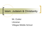 Islam, Judaism & Christianity