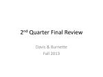 2nd Quarter Final Review