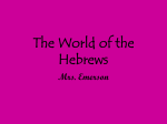 File the world of the hebrews