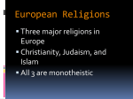 Religions of Europe - Effingham County Schools