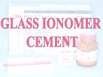 glass ionomer cement