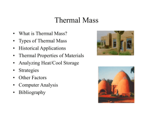 Thermal mass