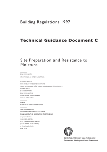 Building Regulations 1997 Site Preparation and Resistance to Moisture Technical Guidance Document C