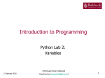Python Lab 2 lecture slides