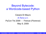 Beyond Bytecode - A Wordcode