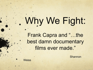Why We Fight: Frank Capra and **the best damn