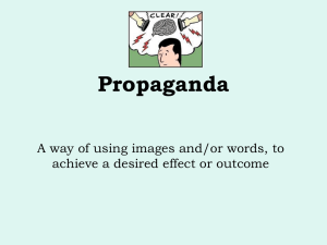 Propaganda - TeacherWeb
