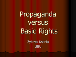Propaganda vs. Basic Rights: Media and Terrorism