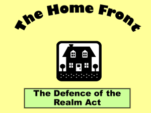 Home Front - History at Tallis