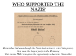 WHO supported the NAZIS?