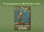 Propaganda in World War One