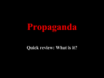 What is it? What is propaganda?