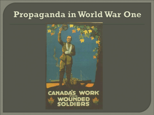 Propaganda in World War One