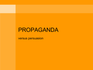 Propaganda PPT - the WALLS of ENGLISH