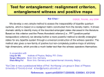 A Matrix Realignment Method for Recognizing Entanglement