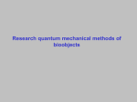 14-Research quantum mechanical methods of bioobjects