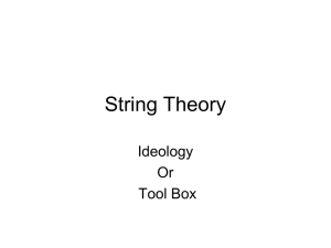 String Theory - Indico