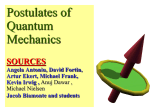 Postulates of Quantum Mechanics