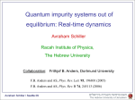 Quantum impurity systems out of equilibrium: Real